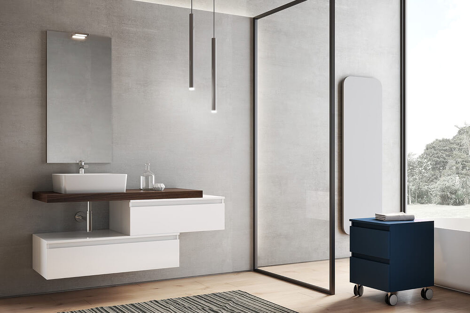 Collezione Ninfa - Mobili bagno e lavanderia - Prodotti Secci Rappresentanze