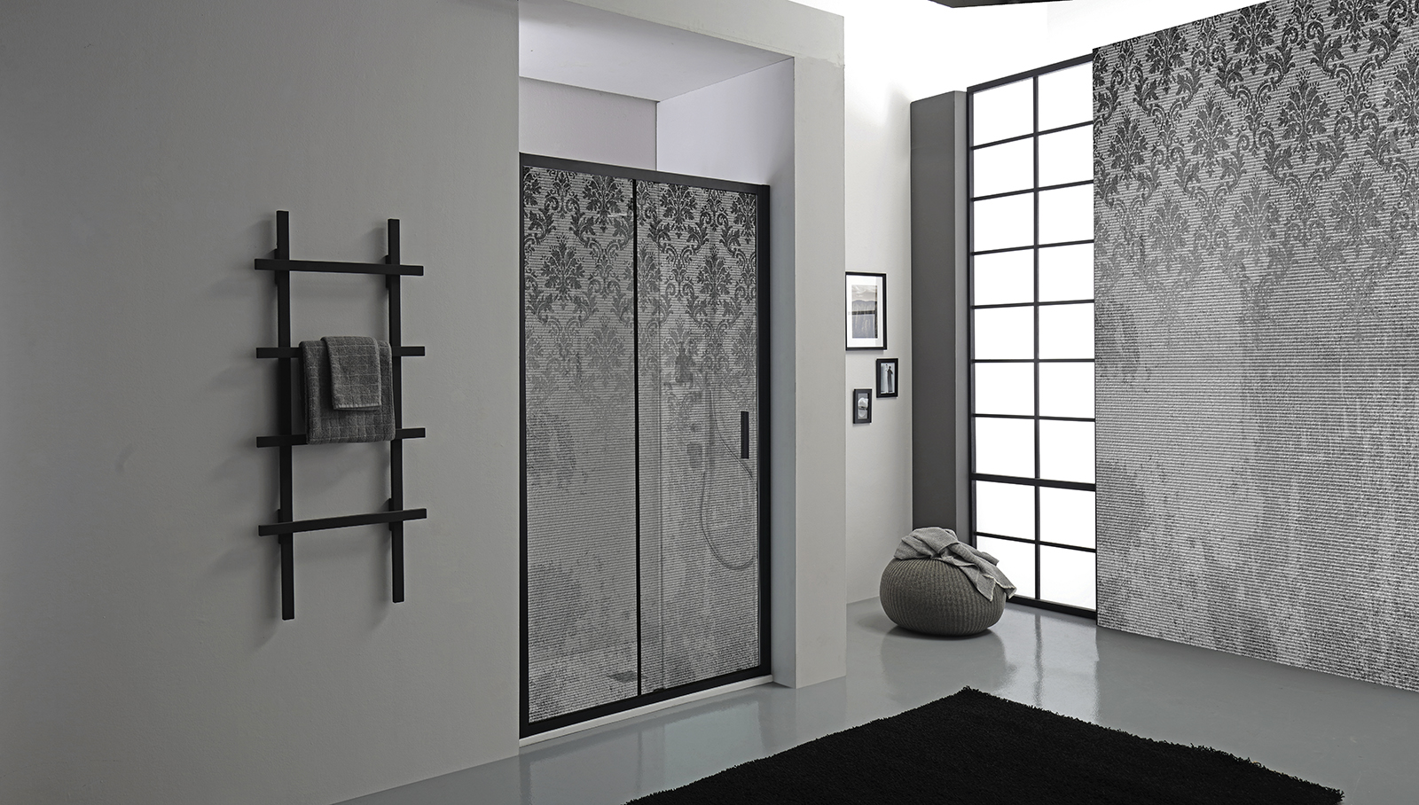 Collezione Decoro damascato - Piatti, box doccia, vasche e minipiscine - Prodotti Secci Rappresentanze