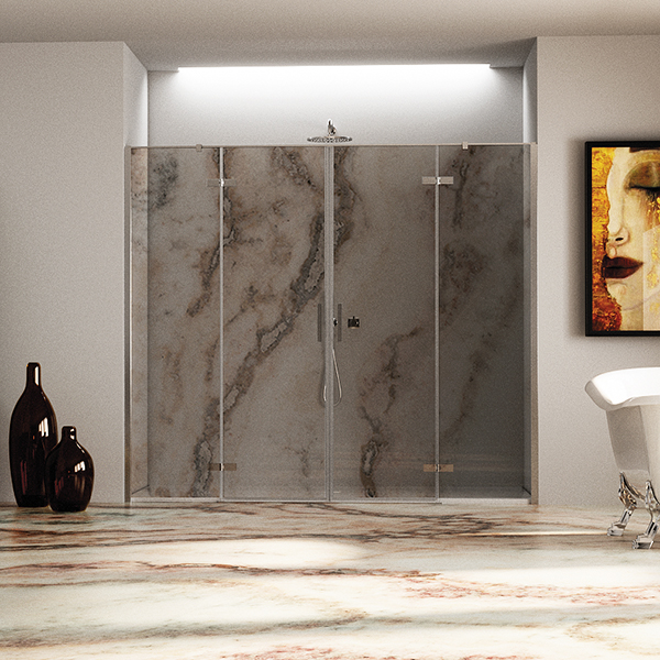 Collezione Decoro marmo - Piatti, box doccia, vasche e minipiscine - Prodotti Secci Rappresentanze